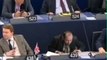 European Deputy vomits during official session!