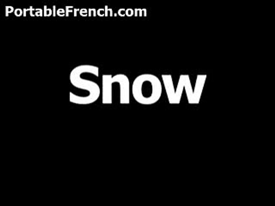 Neige(snow) Pronounciation in French