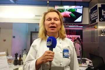 Fromage de brebis au curry et mendiants,  salade de racines à la gelée de vinaigre balsamique