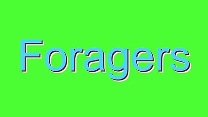 How to Pronounce Foragers