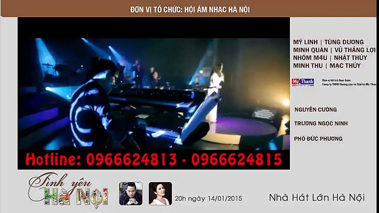 đêm nhạc tình yêu hà nội LH 0949373813 - 0949373815