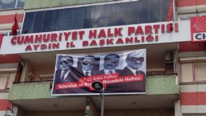 CHP'nin Pankartını Polis İndirdi