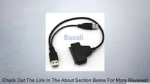 USB 2.0 to SATA 7 15 Pin 22Pin Adapter Cable For 2.5