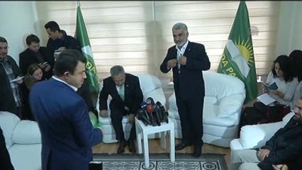 Arınç, Hür Dava Partisini Ziyaret Etti