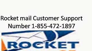 1-855-472-1897| Rocket mail Password recovery Contact number