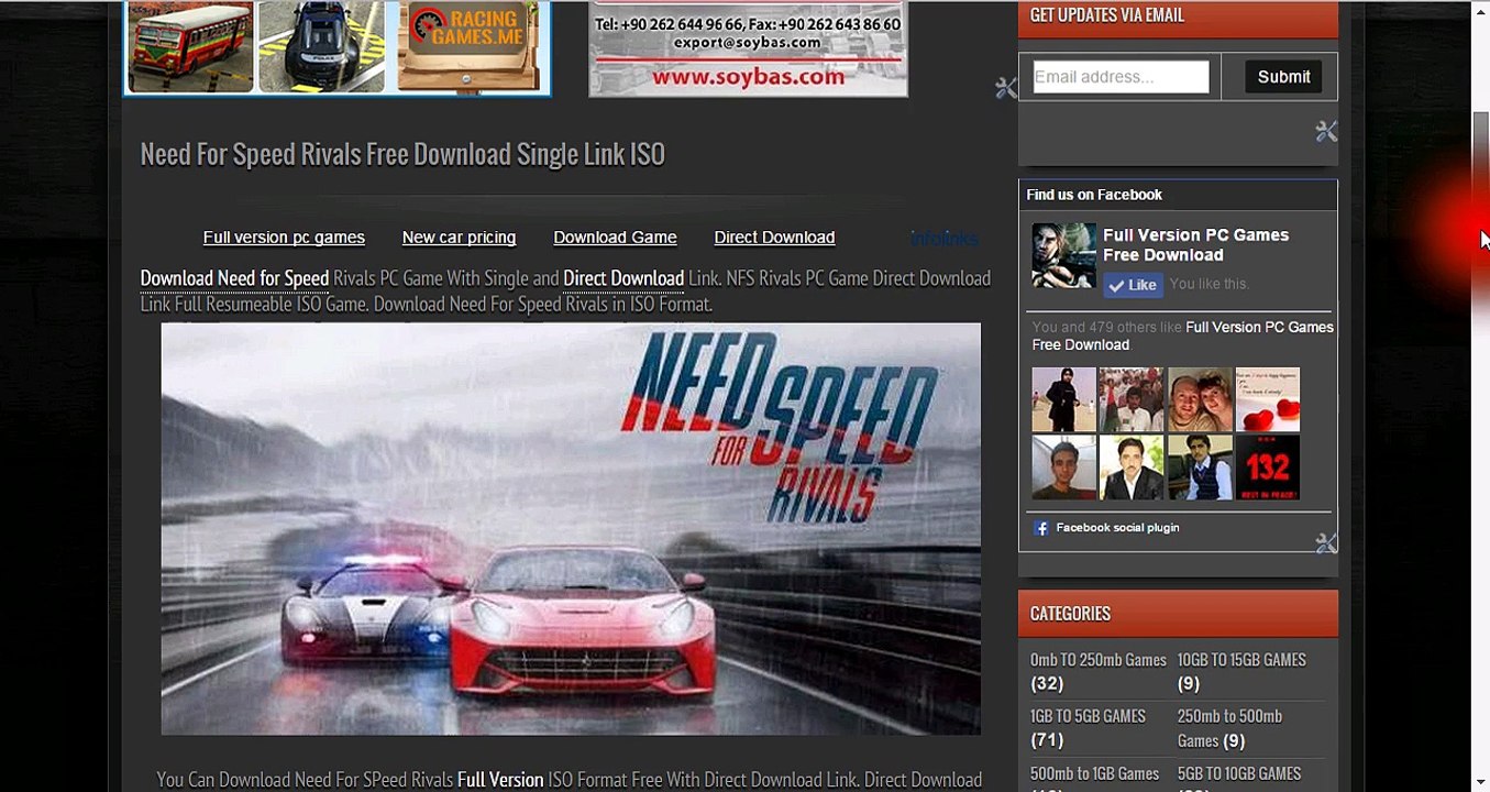 Need For Speed Rivals PC Game Free Download Direct Download