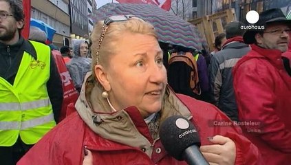 Manifestação contra Acordo de Livre Comércio EU-EUA em Bruxelas