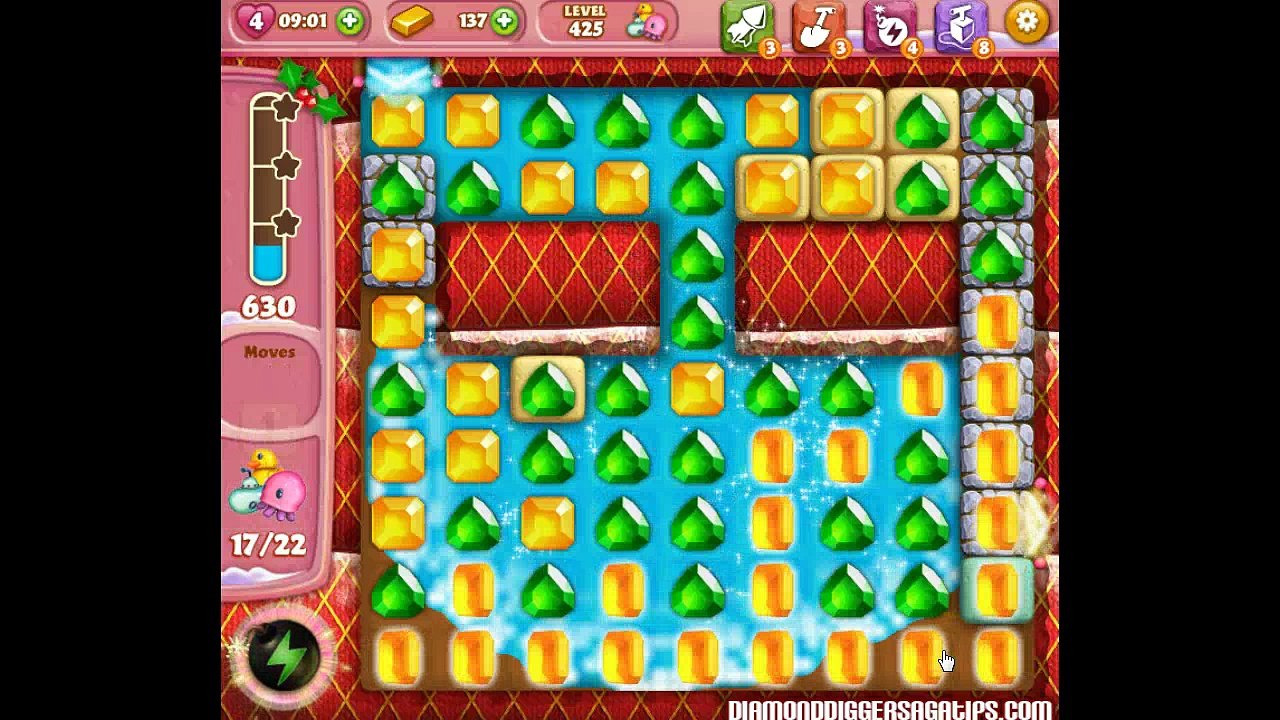 Diamond Digger Saga Level 425 No Boosters