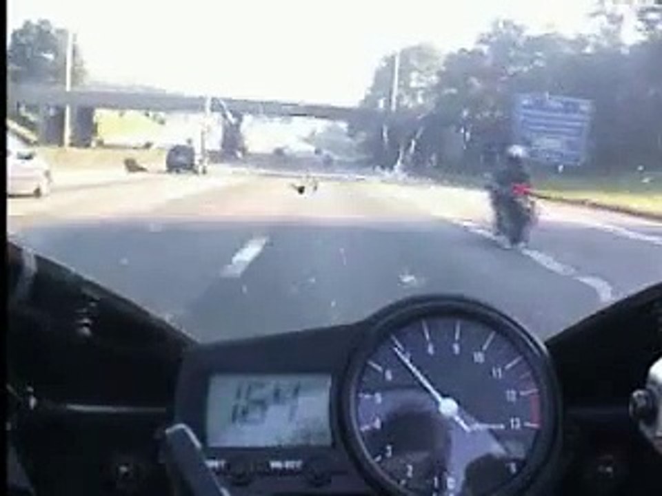 Pointe de vitesse en moto