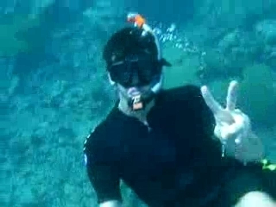 Pierre-Alex dans l'eau