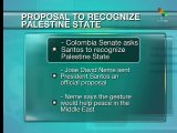 Colombia Senate leader submits proposal to recognize Palestinian state