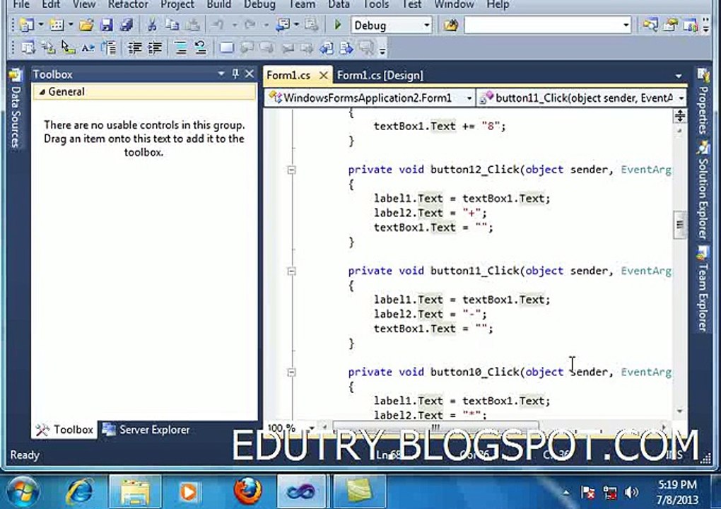 OBJECT ORIENTED PROGRAMMING-CALCULATOR IN C# URDU-HINDI PART 1