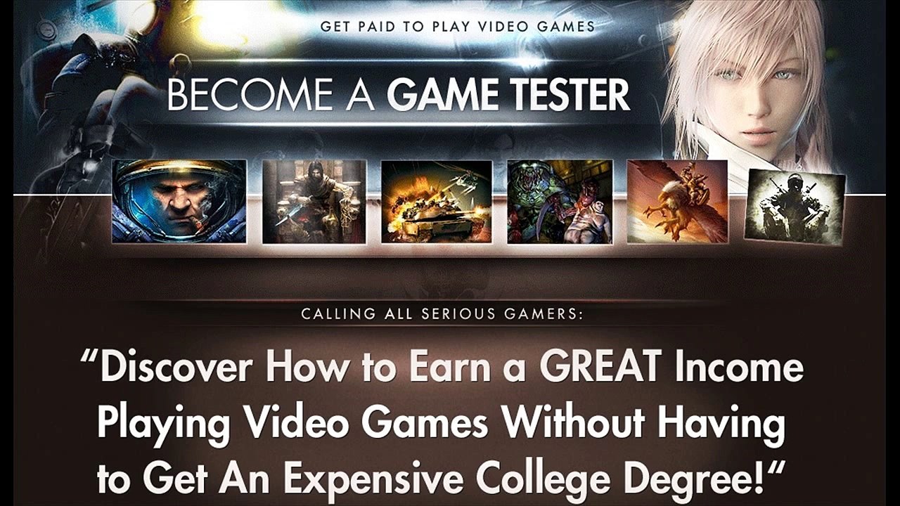 Become A Game Tester - Start Making Money Playing Games Now!