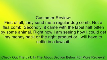 Hartz Dog Flea Comb, 1 each Review