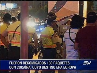 4 policías detenidos durante decomiso de droga con destino a Europa
