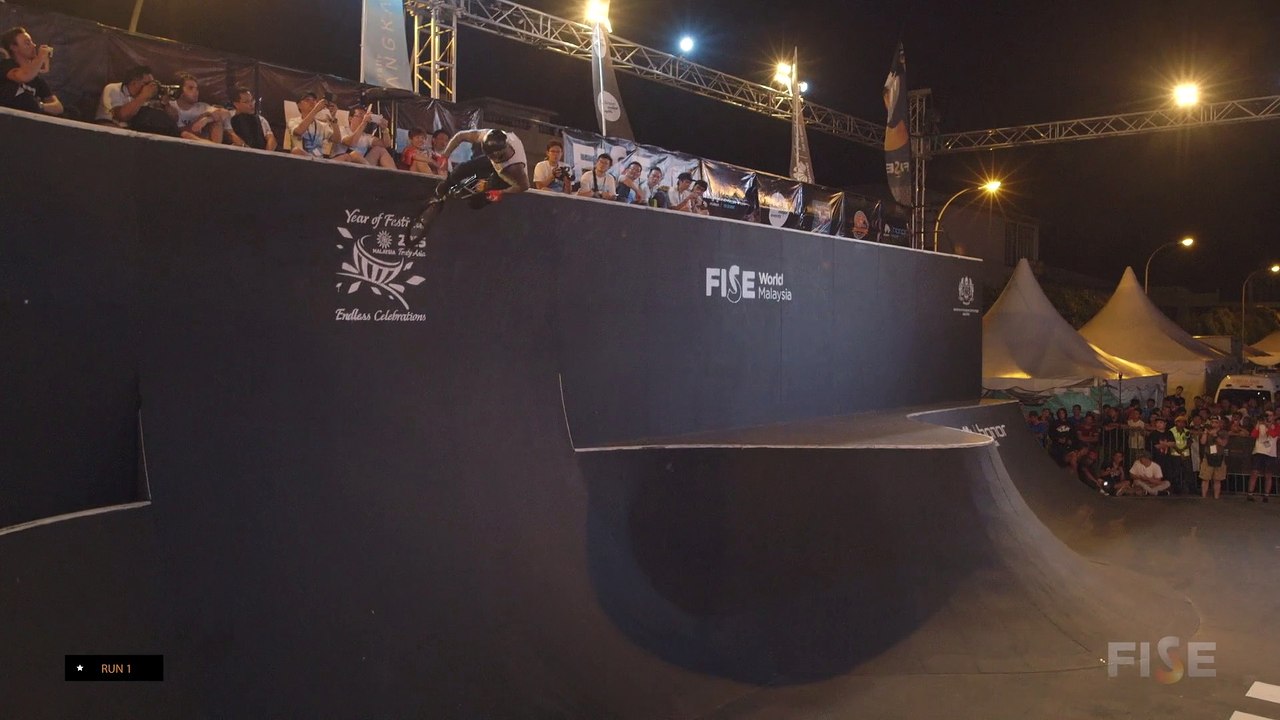 Logan Martin - 1st Semi-Final BMX Park Pro - FISE World Malaysia 2014