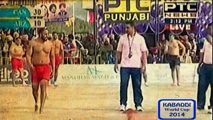 Canada vs Argentina Man Kabaddi Match World Cup 2014