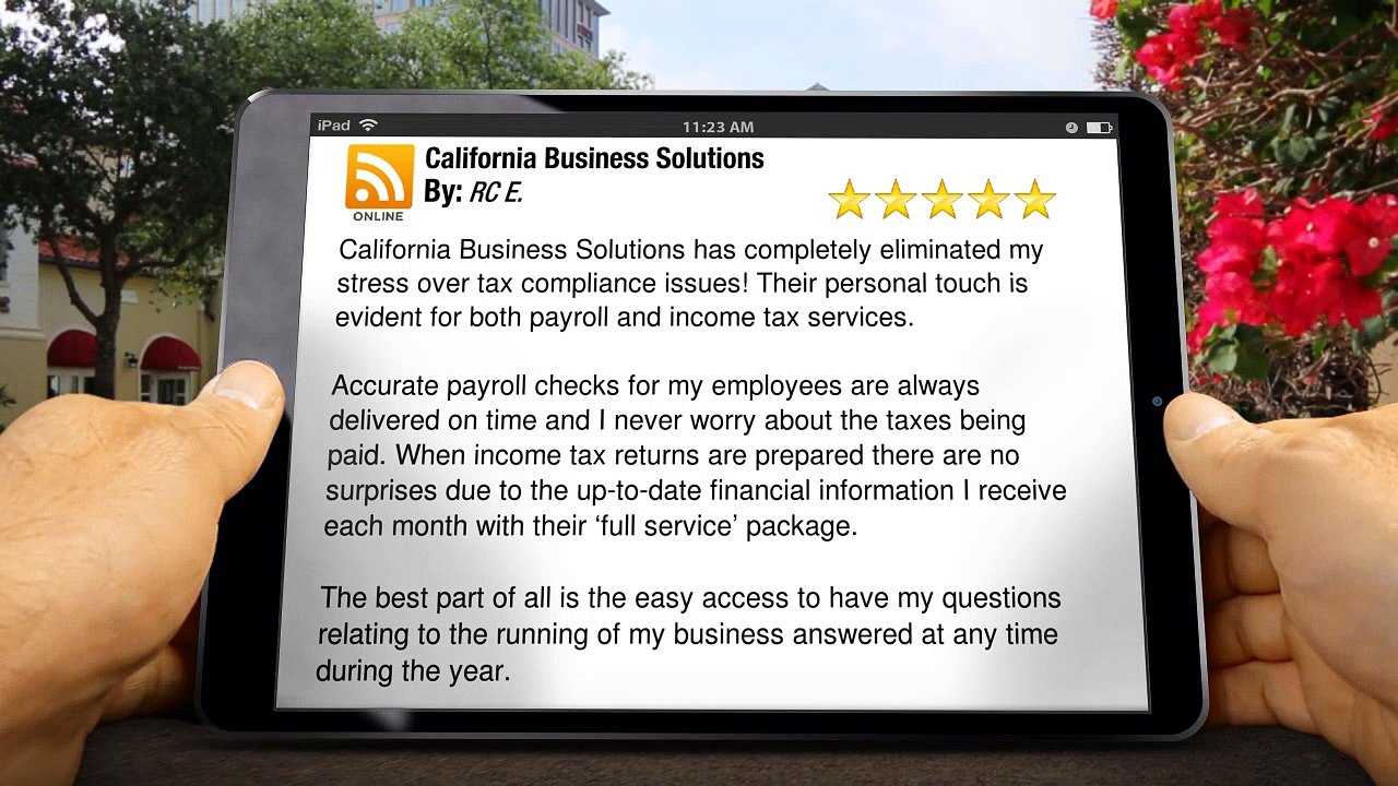 California Business Solutions Oceanside         Incredible         Five Star Review by RC E.