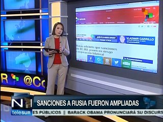 teleSUR destaca en su portal web las sanciones de EE.UU. contra Rusia