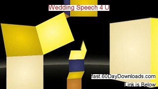 Wedding Speech 4 U Review and Risk Free Access (GET IT NOW)