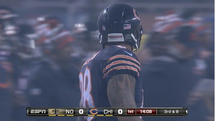 Bears vs. Saints 1st quarter: Cutler throws incomplete pass to Rosario
