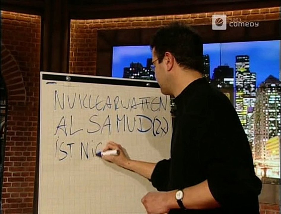 Die Harald Schmidt Show - 1216 - 2003-03-12 - Status Quo, Harald komponiert ein Friedenslied