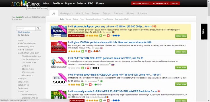 How to Search SEO & Social Media Services by Price Find SEO Services for $1 Dollar