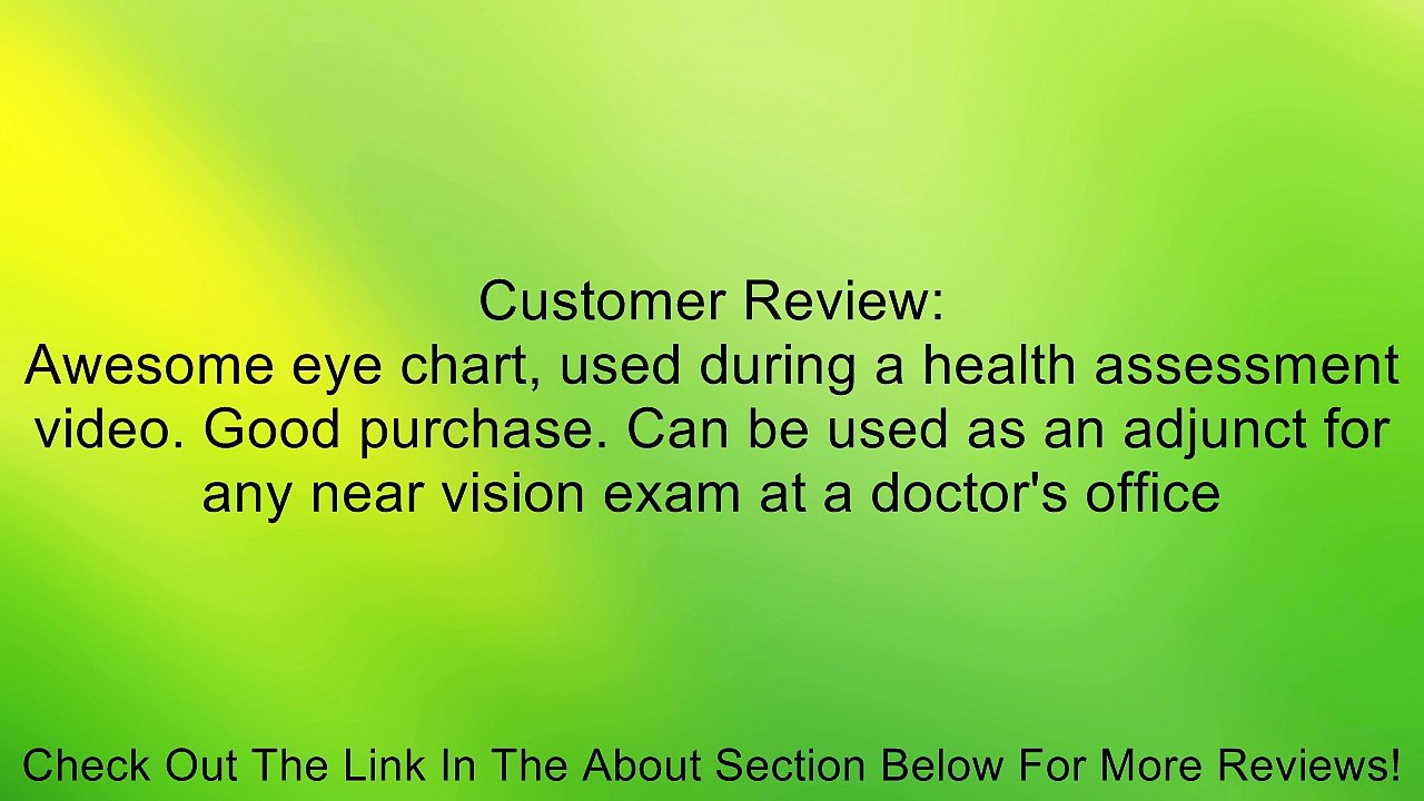 Prestige Medical Jaeger Eye Chart Review