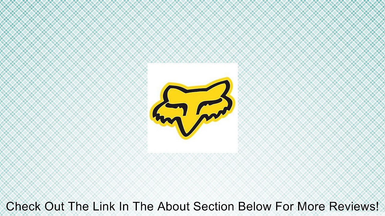 Fox Racing Foxhead 2.5" Sticker - Yellow Review