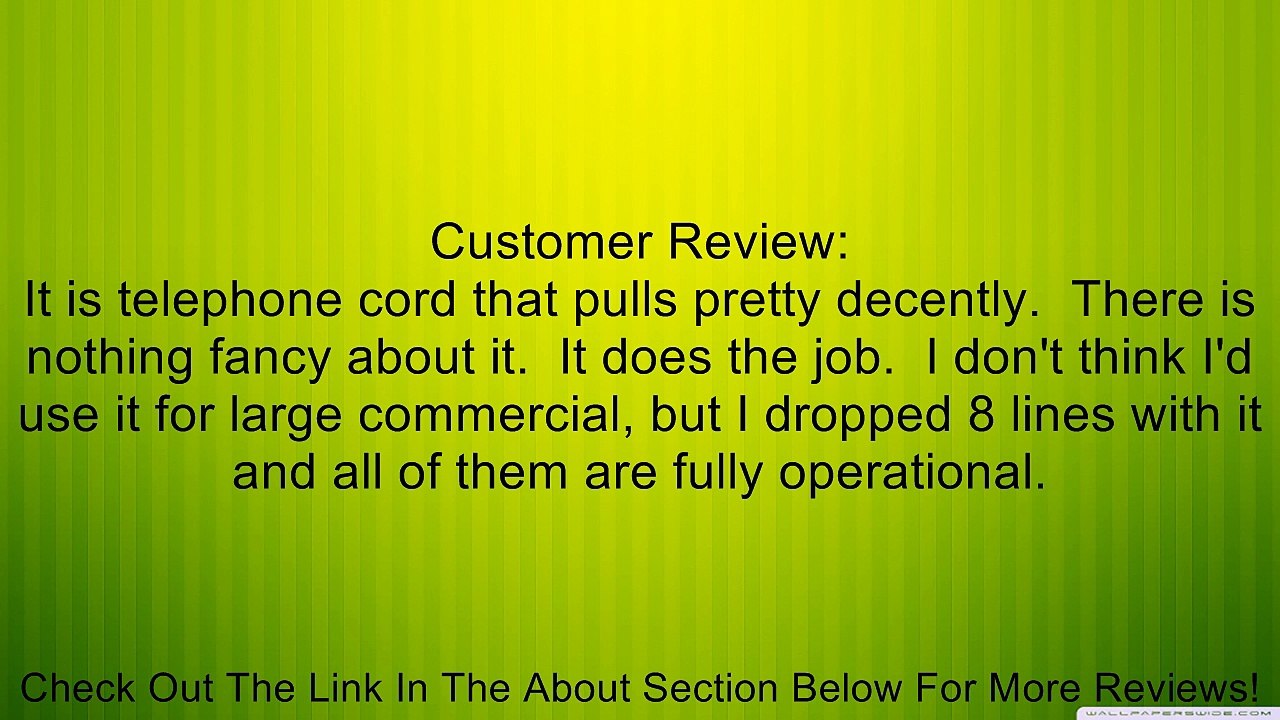 Round Phone Cable 300ft White Roll (100 M - 328 ft) 4X1/0.4 Reel Telephone Cord Review