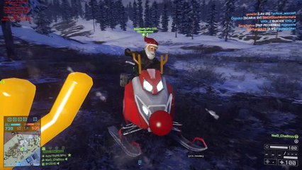 Battlefield 4 Christmas Edition - Santa Masks, Sleigh Battle, Christmas Presents! (Funny Moments).