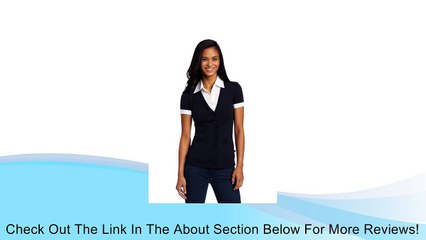 Lee Uniforms Juniors Twofer Short SleevePolo, Navy, Small Review