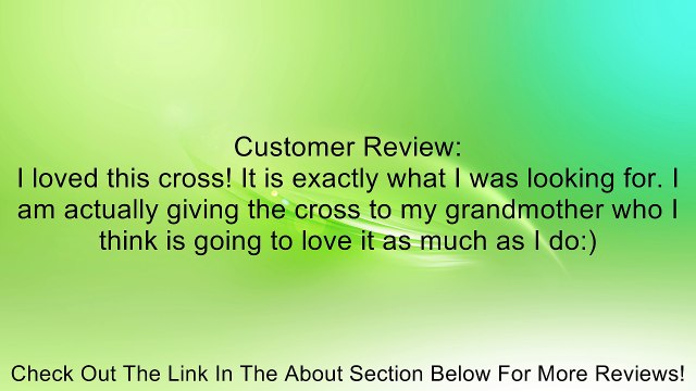 Women's Sterling Silver Diamond Cross Pendant Necklace (1/10 cttw, I-J Color, I2-I3 Clarity) 18 Review