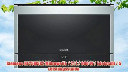 Siemens HF25M5R2 Mikrowelle / 21 L / 900 W / Edelstahl / 5 Leistungsstufen