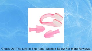 Pink Plastic Nose Clip w Silicone Earplugs Set for Swimming Review