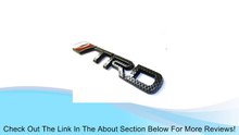 TRD Carbon Fiber Trunk Fender Emblem Scion tC xB Toyota Yaris MR2 Celica Tundra Tacoma Lexus IS350 IS250 IS300 Review