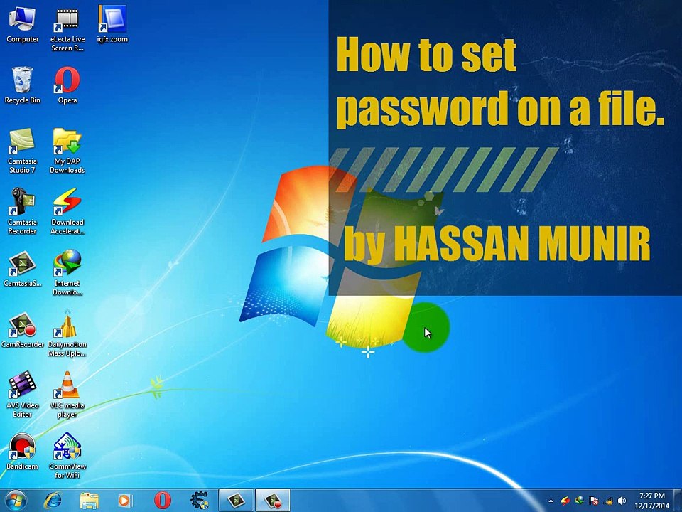 How to set password on a file.