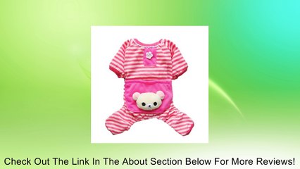 Cute Bear Comfy Dog Pajams Dog Shirt Stripes Dog Jumpsuit Pet Dog Clothes Review