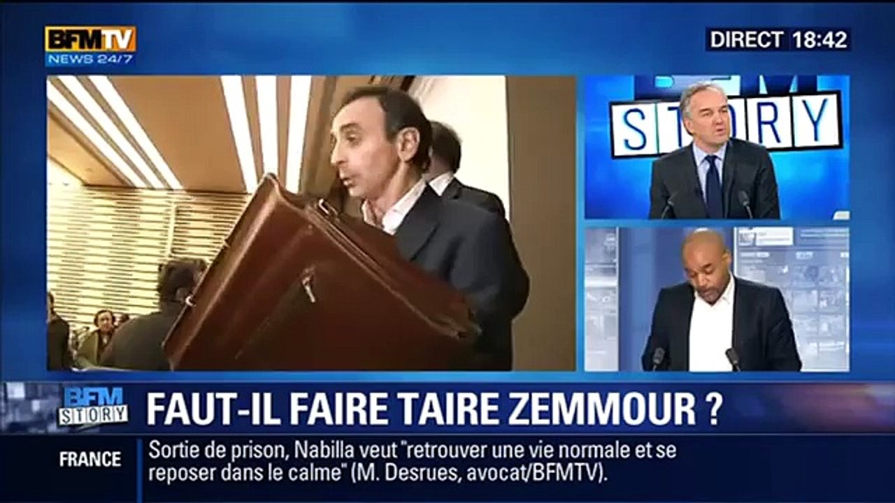 Bannire Eric Zemmour des médias - Dieudonné,Zemmour deux poids,deux mesures