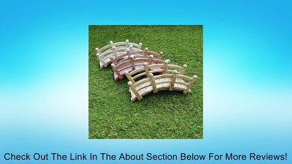 Miniature Fairy Garden Mini Arched Bridge, Old Barnboard (Red) Review