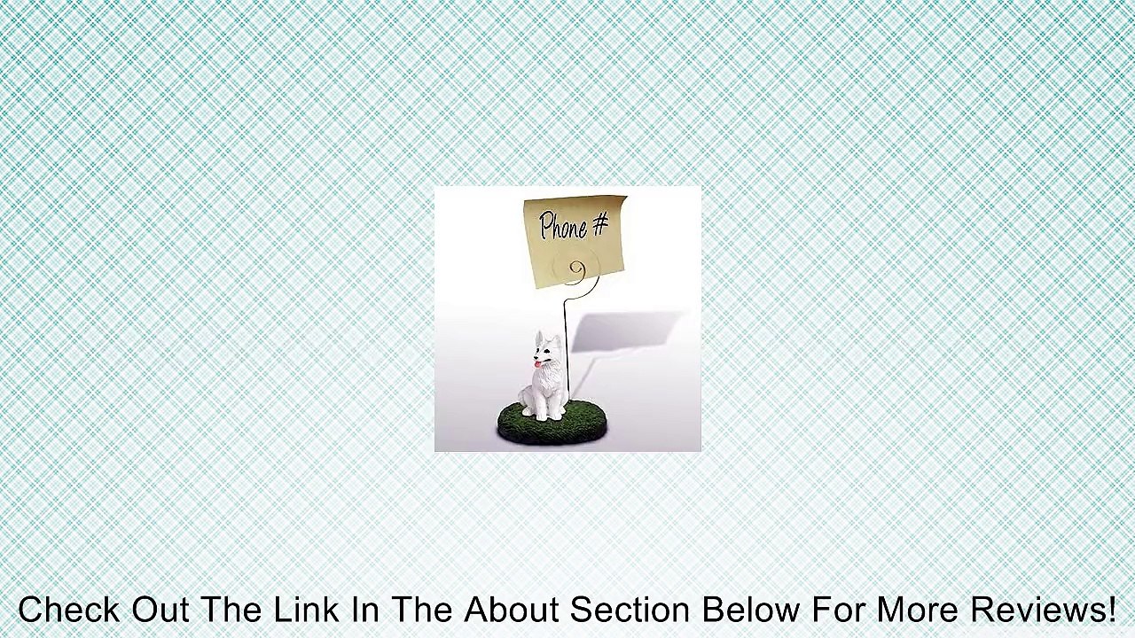 German Shepherd Note Holder (White) Review