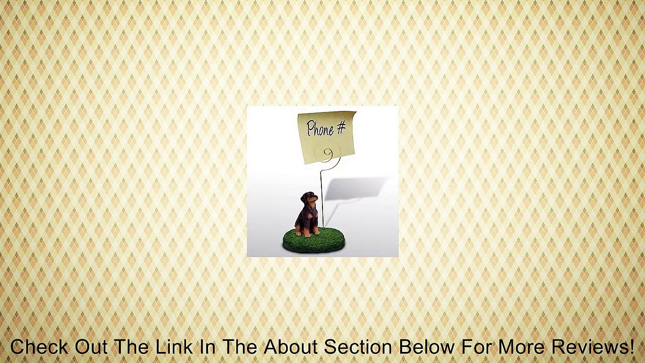 Doberman Pinscher Note Holder (Red Uncropped) Review