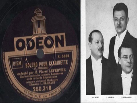 Boléro de concert pour clarinette Vivien Pierre Lefebvre Clarinette Grand Orchestre Blémant