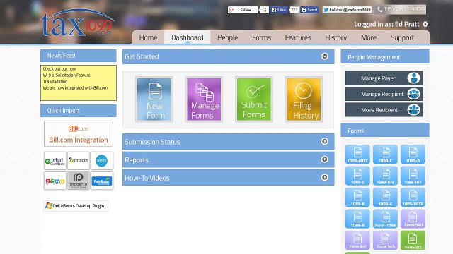 Correcting a form on Tax1099_com | 1099-MISC, 1099-DIV, IRS 1099 MISC, 1099-A , e-file 1099, e-file 1099-misc | IRS Approved