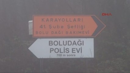 Bolu Dağı'nda Sis Ulaşımı Etkiledi