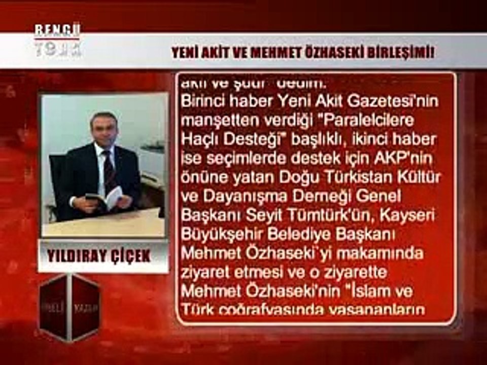 KÖŞELİ YAZILAR -  YILDIRAY ÇİÇEK 19.12.2014