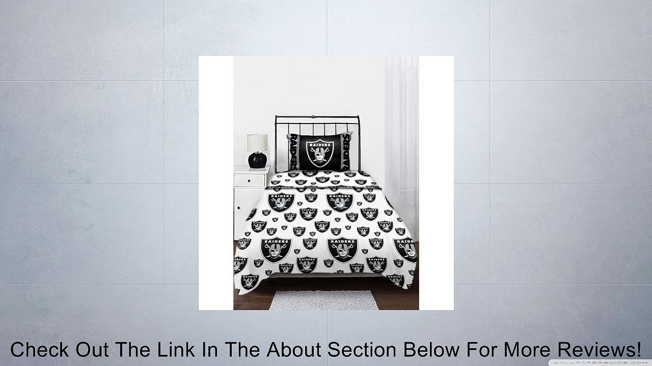 Oakland Raiders Bedding Sheet Set Review