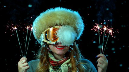 Bataille de boule de neige en slowmotion