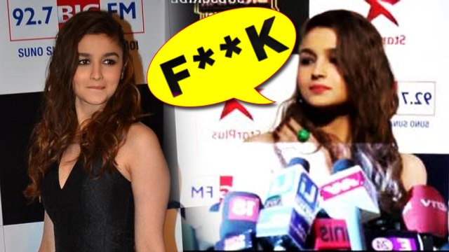 Alia Bhatt ABUSES Media