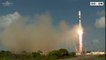 Launch of Soyuz from Kourou with O3b Satellites FM9-FM12 %28VS10%29